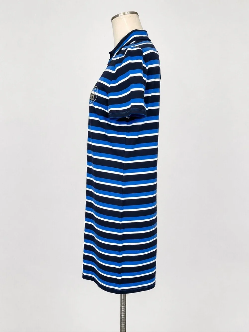 Tommy Hilfiger Cotton Knit Sheath Dress Cobalt Sz L $79.50 NWT - Picture 3 of 7